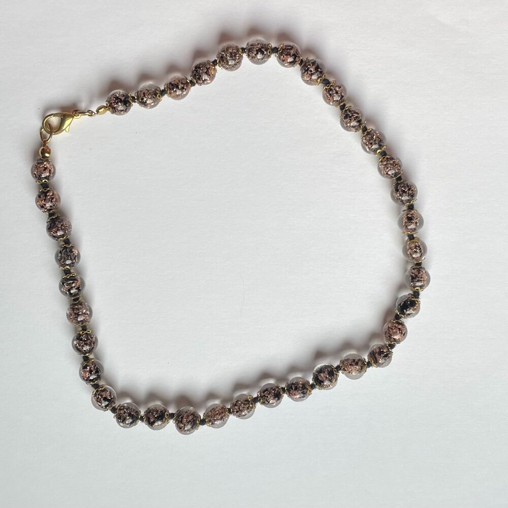 Glass Beaded Choker Necklace